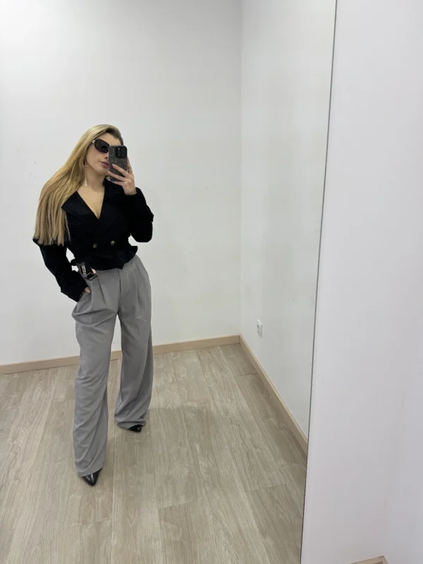 gabardine preta